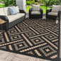 GENIMO Outdoor Rug for Patio Clearance, Reversible Plastic Straw Rugs for RV by GENIMO