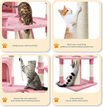 Yaheetech 79in Cat Tree Multi-Level Cat Tower - Image 4