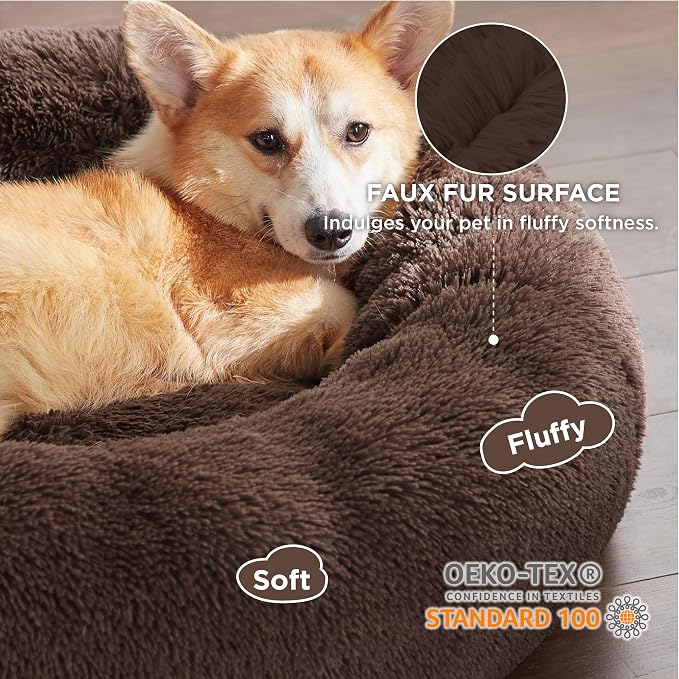 Bedsure Calming Dog Bed for Medium Large Dogs - Image 2