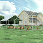 Large Metal Chicken Coop with Run Walk-in Poultry Cage Chicken Runs House Pen by 4ever2buy
