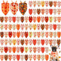 Chunful 100 Pieces Thanksgiving Dog Bandanas Bulk Fall Autumn Pet Bandanas by Chunful