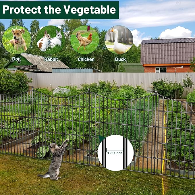 5 Panels No Dig Dog Fence Outdoor - Image 4