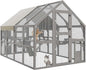 DWVO Extra Large Catio Outdoor Cat Enclosure, 110 inch Outside Cattery by DWVO