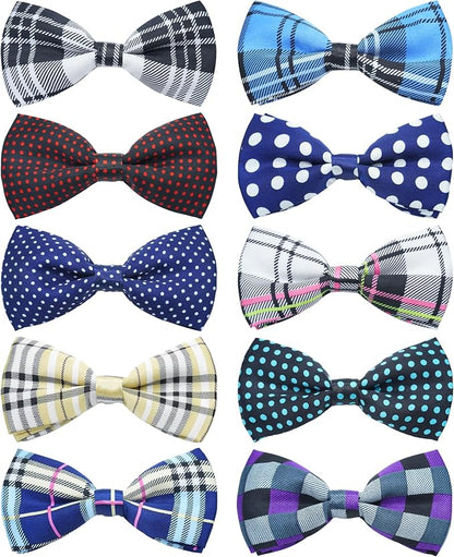 PET SHOW 10 Pack Pet Big Dogs Collar Embellishment Attachment Bow Ties by PETSHOW