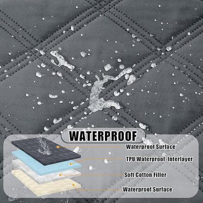 Smiry Waterproof Dog Bed Cover Blanket 40x70, Soft Reversible Pet Blanket - Image 2
