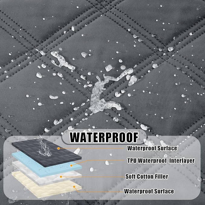 Smiry Waterproof Dog Bed Cover Blanket 30x53, Soft Reversible Pet Blanket - Image 2
