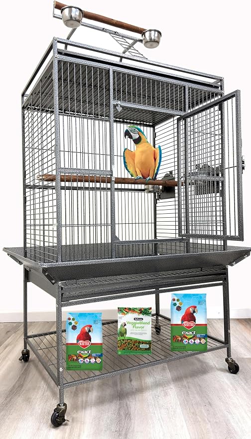 Extra Large Elegant and Durable Wrought Iron Climbing Ladder Perch Stand Play by Mcage