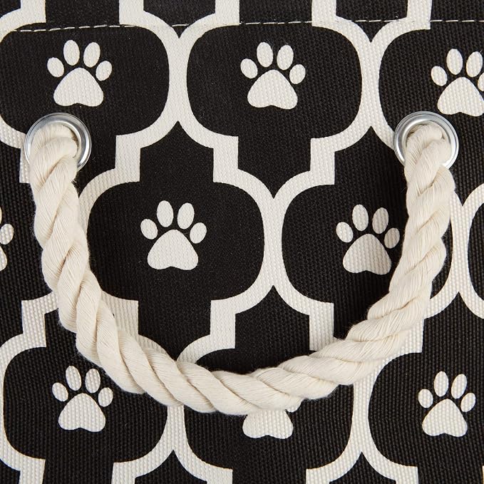 Bone Dry 6192 Pet Storage Collection Lattice Paw Print, Large Round - Image 4