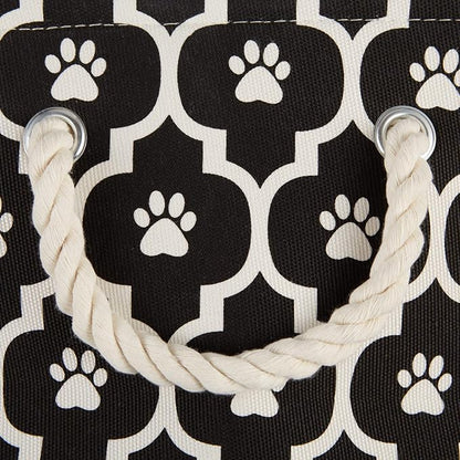Bone Dry 6192 Pet Storage Collection Lattice Paw Print, Large Round - Image 4