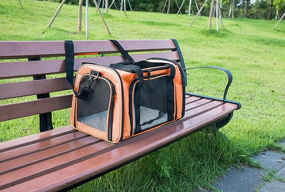 Soft Sided Carrier for Small Medium Cats Dogs, TSA Airline Approved Collapsible - Image 8