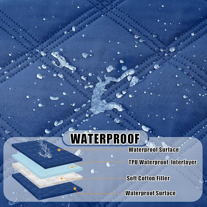 Smiry Waterproof Dog Bed Cover Blanket 40x70, Soft Reversible Pet Blanket - Image 2
