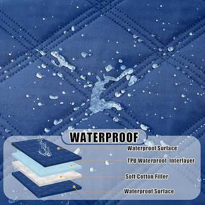 Smiry Waterproof Dog Bed Cover Blanket 30x70, Soft Reversible Pet Blanket - Image 2