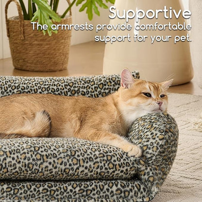 Hollypet Cat Bed Fluffy Plush Mutifuctional Double-Layer Soft Pet Couch - Image 4