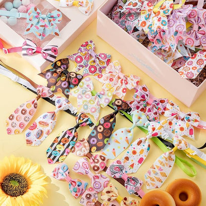 Reginary 100 Pieces Dog Bow Tie Collar Set Include 40 Dog Neckties, and 30 - Image 4