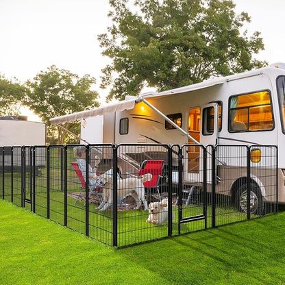 Yaheetech Dog Playpen Outdoor, 47 inch 12 Panels Dog Pen Indoor Heavy Duty - Image 2