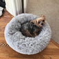Calming Donut Dogs Beds for Small Dogs Washable, 19inch Fluffy Round Puppy Bed by nononfish