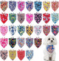 30 Pack Paisley Dog Bandanas for Small Dogs Stitch Bandanas Bulk Reversible by Bestwishforyou