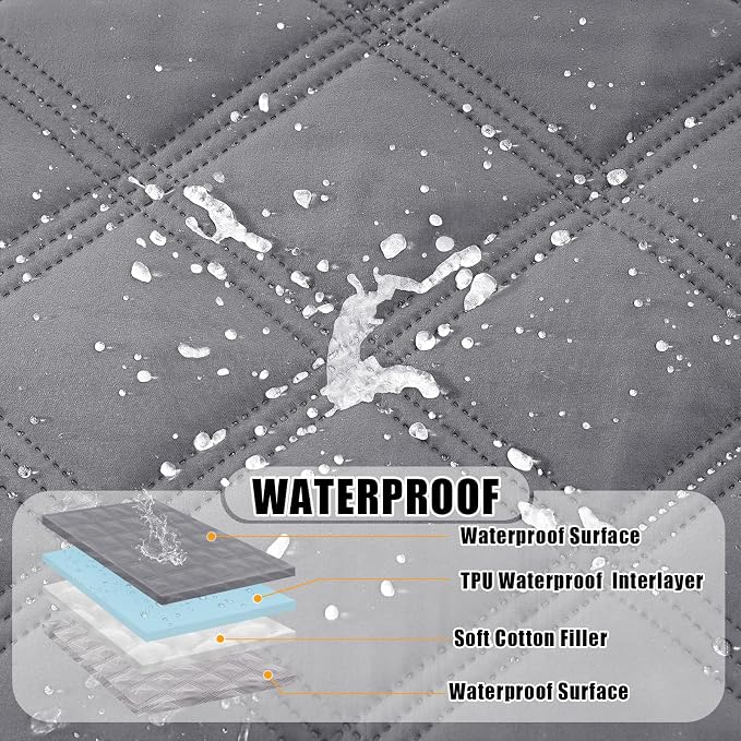 Smiry Waterproof Dog Bed Cover Blanket 82x102, Soft Reversible Pet Blanket - Image 2