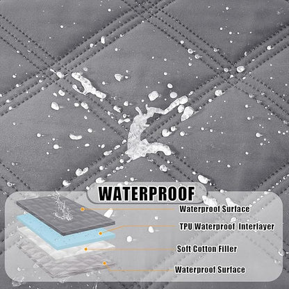 Smiry Waterproof Dog Bed Cover Blanket 68x82, Soft Reversible Pet Blanket - Image 2