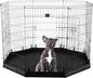 Dog Playpen - Foldable Metal Exercise Puppy Play Pen - Indoor/Outdoor Dog Fence by PETMAKER