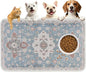 PUPTECK Dog Food Mat, Absorbent Pet Feeding Bowl Mat, Non-Slip Dog Mat by PUPTECK