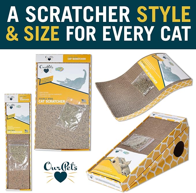 OurPet's Straight and Narrow Single Wide Reversible Cat Scratcher - Image 7