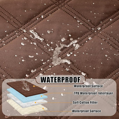 Smiry Waterproof Dog Bed Cover Blanket 68x82, Soft Reversible Pet Blanket - Image 2
