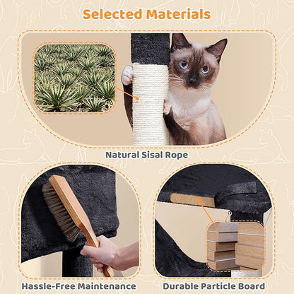 Yaheetech Multil-Level Cat Tree Cat House - Image 6