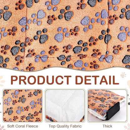 Tuanse 4 Pack Ultra Soft Dog Cat Bed Mat Small Animal Guinea Pig Bed - Image 2