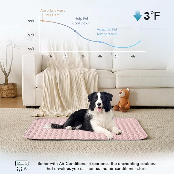 MICROCOSMOS Summer Cooling Mat & Sleeping Pad- Water Absorption Top, Easy Carry - Image 2