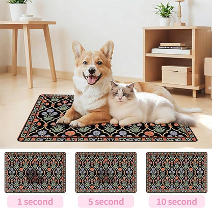 Pet Feeding Mat 24 x 16 Inch, Waterproof Non Slip Rubber Bowl Pad Mat - Image 5