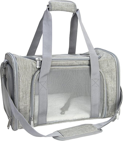 Soft Sided Carrier for Small Medium Cats Dogs, Removable Pad Collapsible Travel by NextFri