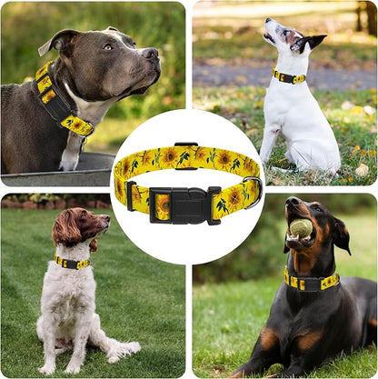 Dog Collar, Floral Boys Girls Puppy Collar, Adjustable Soft Pet Collar - Image 6