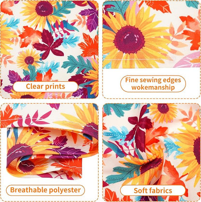 30 Pcs Fall Dog Bandanas Bulk for Small Dogs 18 Inch Stitch Edge Dog Bandanas - Image 3