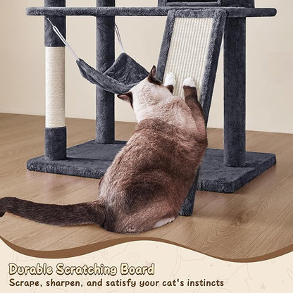 Yaheetech 63.5in Multi-Level Cat Tree Tower Condo - Image 6
