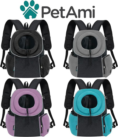 PetAmi Front Carrier Backpack, Ventilated Adjustable Pet Chest Carrier - Image 7