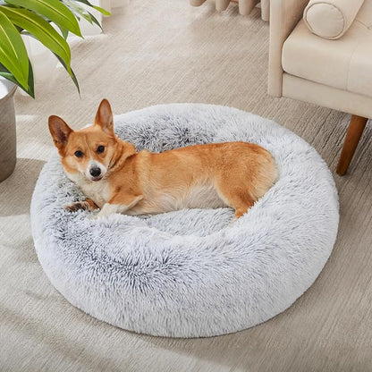 WESTERN HOME WH Calming Dog & Cat Bed, Anti-Anxiety Donut Cuddler Warming Cozy - Image 3