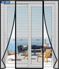 Magnetic Screen Door Upgraded PET Mesh Stronger Than Fiberglass and Polyester by Longeas
