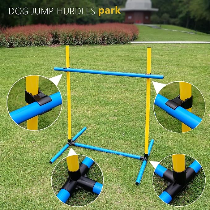 Dog Agility Hurdle Training Set, 2-Sets Jump Bar Equipment - Image 5