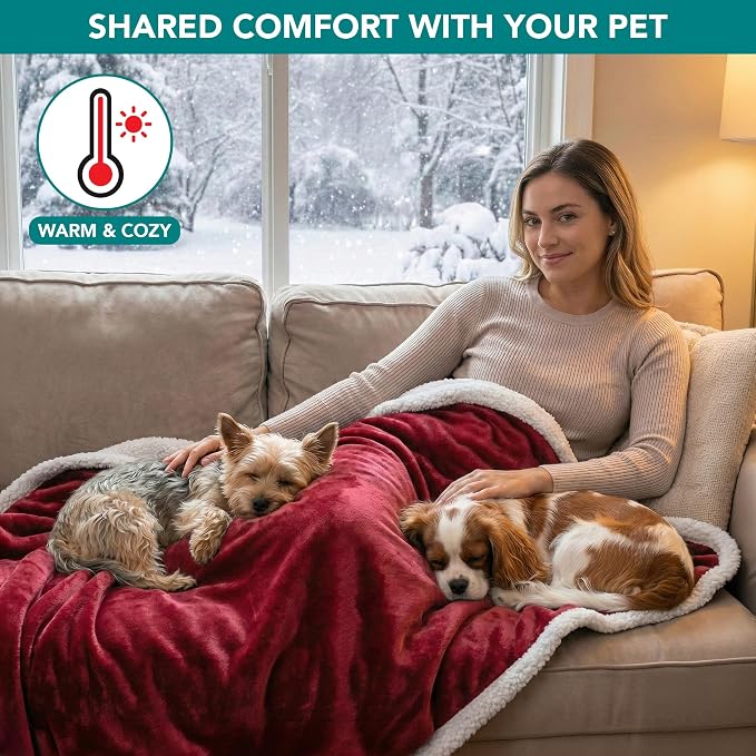 PetAmi Waterproof Dog Blanket for Medium Large Dog Puppy Cat Throw for Couch - Image 4