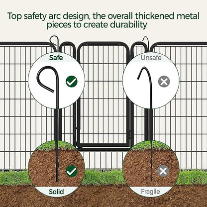 Yaheetech Dog Playpen, 40 inch 8 Panels Dog Pen - Image 4