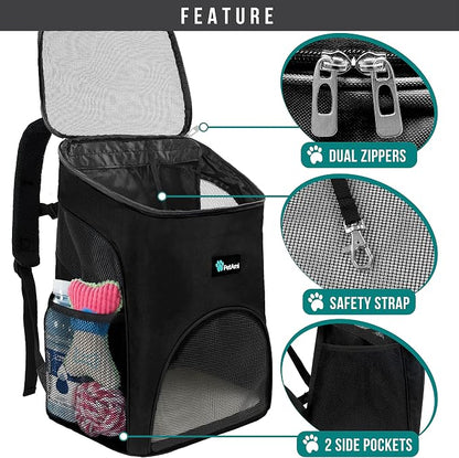 PetAmi Small Dogs and Cat Backpack Carrier, Airline Approved Pet Backpack - Image 3