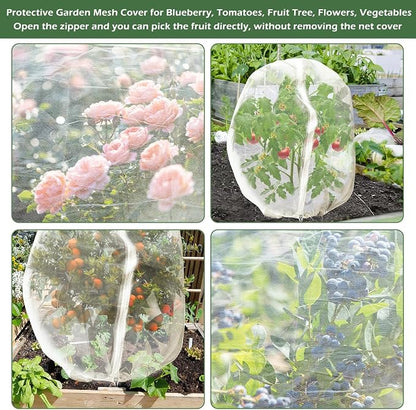 3Pcs Plant Covers from Insects, 3Size Bird Netting Barrier - Image 7