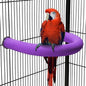 U Shape Parrot Perch Stand Toy Bird Platform Sand Paw Grinding Clean Stick by FrgKbTm