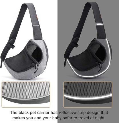 FDJASGY Pet Sling Carrier for Small Dogs Cats, Breathable Mesh Travelling Hand - Image 6
