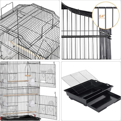 Yaheetech 64-inch Play Open Top Medium Small Bird Cage - Image 5