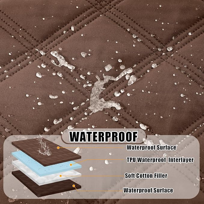 Smiry Waterproof Dog Bed Cover Blanket 82x102, Soft Reversible Pet Blanket - Image 2