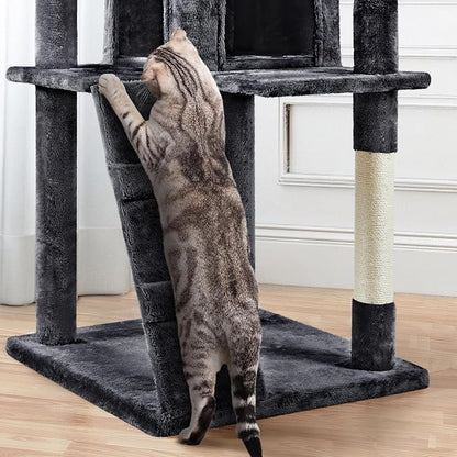 Yaheetech Larget Cat Tree, 80in Multi-Level Cat Tower - Image 6
