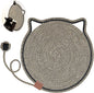 Cat Scratcher Mat, Natural Cotton Rope Cat Scratch Pad, 15.7'' Round Horizontal by LetalongPetSupplies