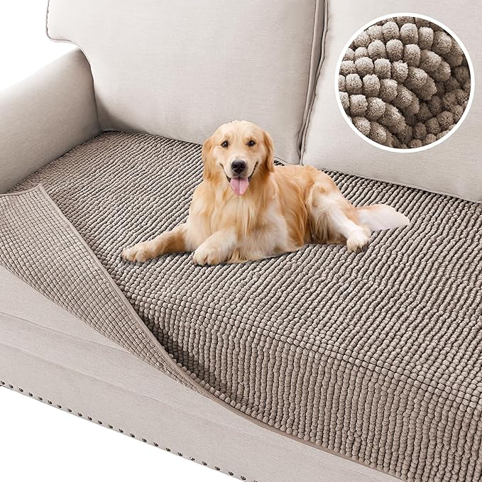 H.VERSAILTEX Plush Chenille Dog Bed Cover Thick Soft Loveseat Cover by HVERSAILTEX